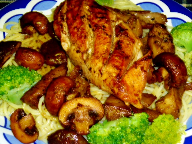 55 - Kipfilet met gemengde champignons
